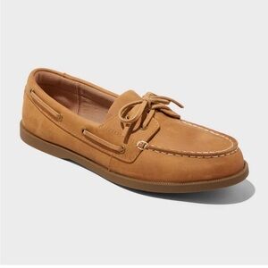 Mens genuine leather loafers w/memory foam NWT 12 Goodfellow